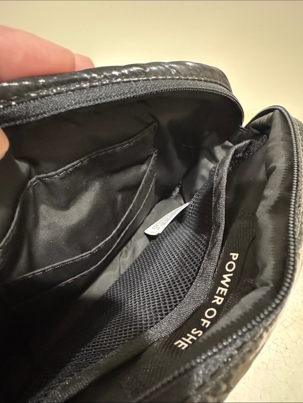 Athleta Glossy Black Sling Belt Bag - Picture 4 of 5